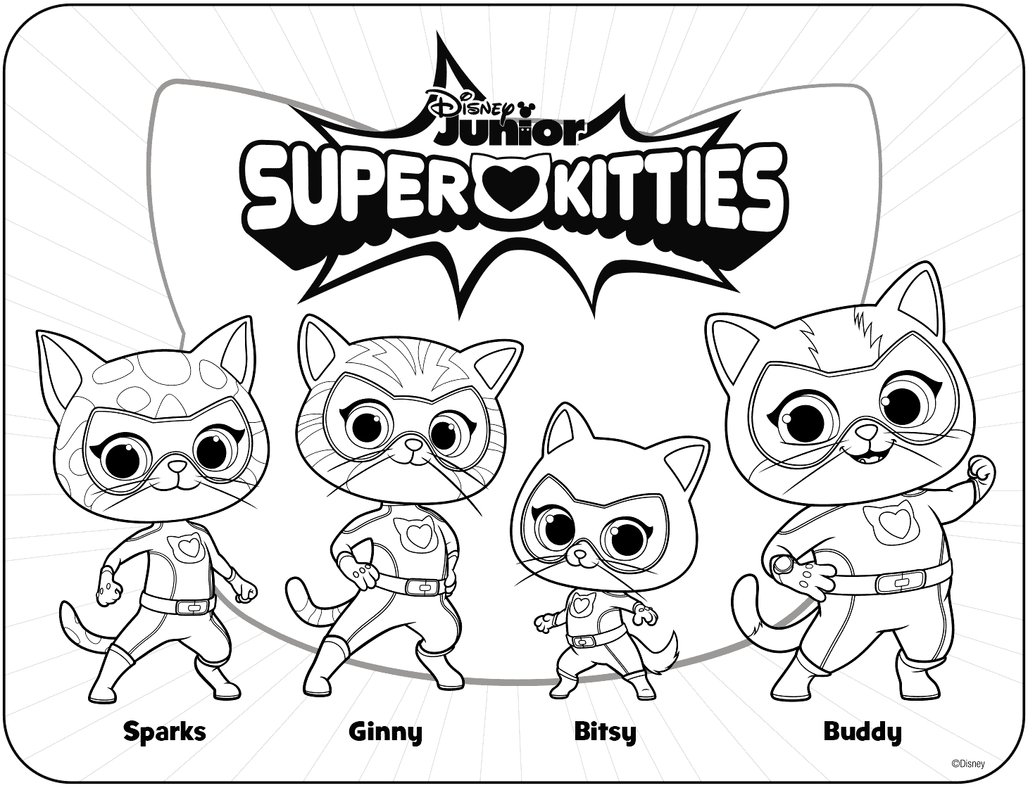 SuperKitties Coloring Pages