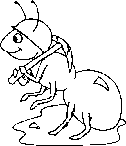 Marching Ants Coloring Pages