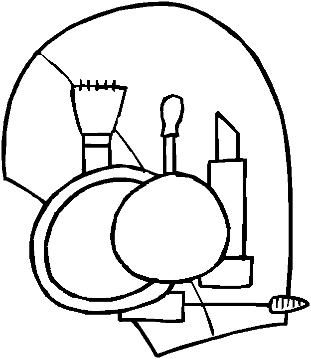Makeup Coloring Pages Free