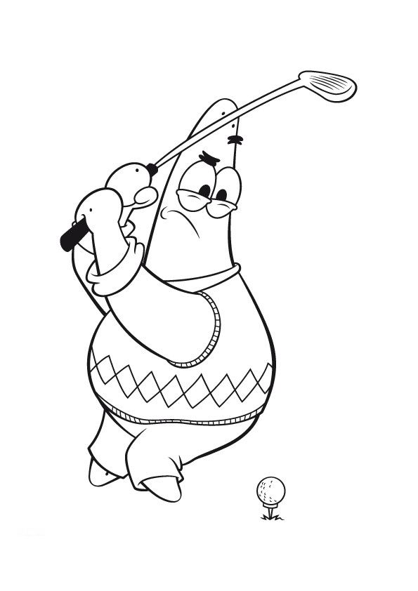Golf Coloring Pages