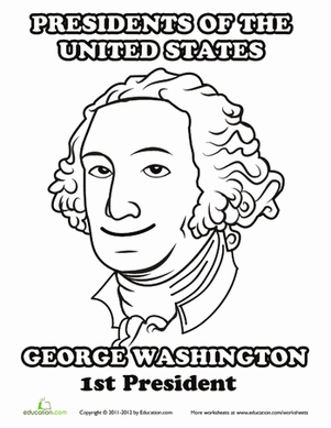 George Washington Coloring Pages