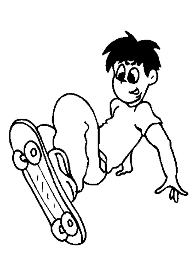 Skateboard Coloring Pages