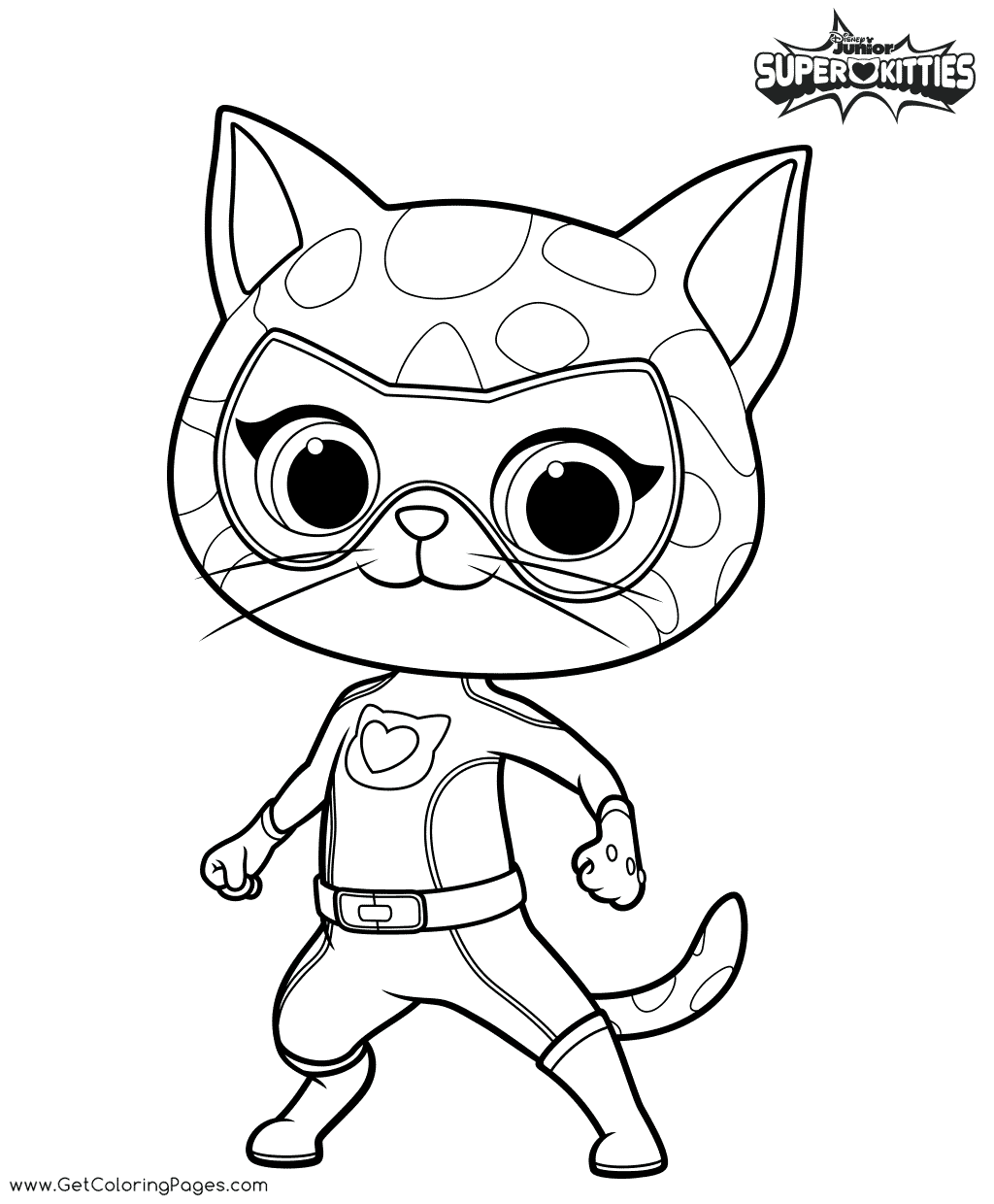 Sparks SuperKitties Coloring Pages