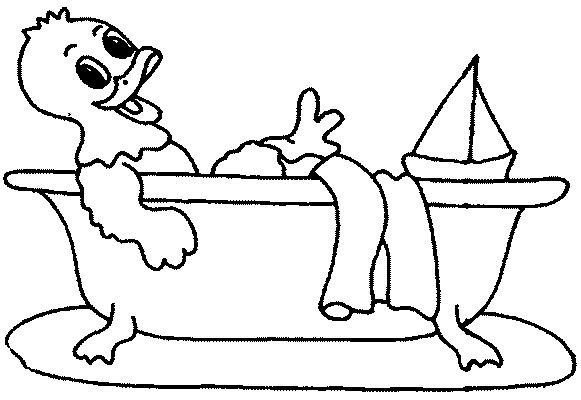 Bath Coloring Pages