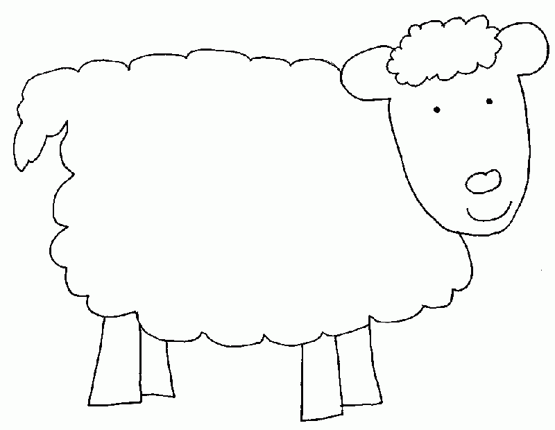 Sheep Coloring Page