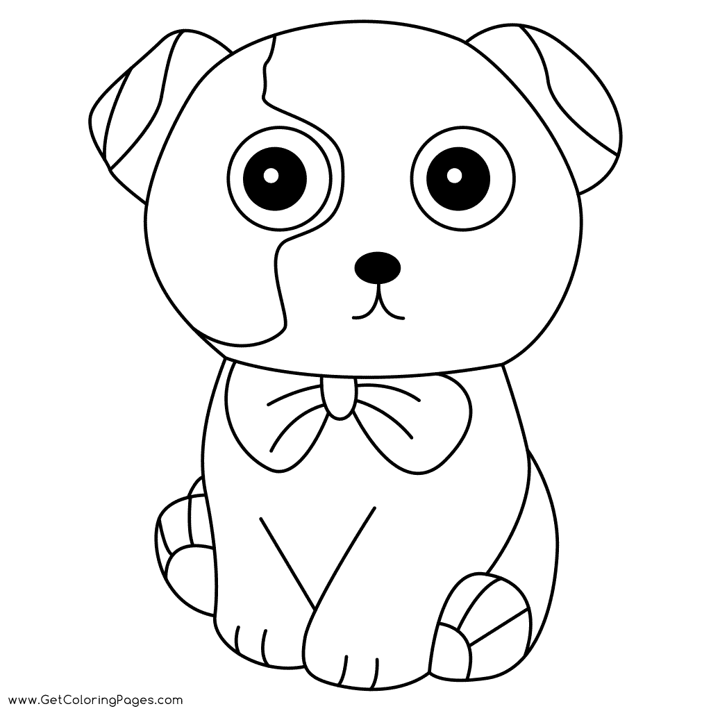 Puppy Easy to Color for Kids