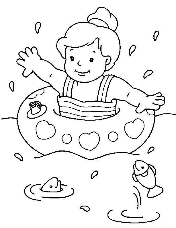 Kids Summer Coloring Pages