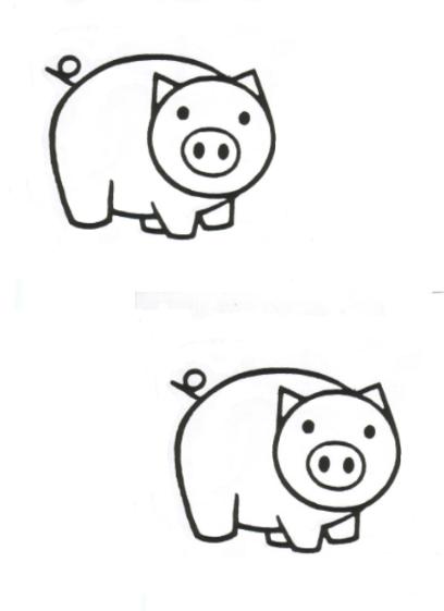 Two Pigs Coloring Pages