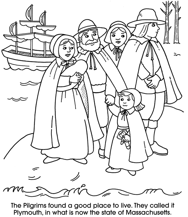Pilgrim Coloring Pages