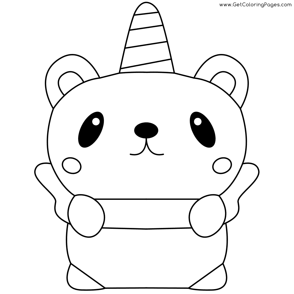 Pandacorn Coloring Pages