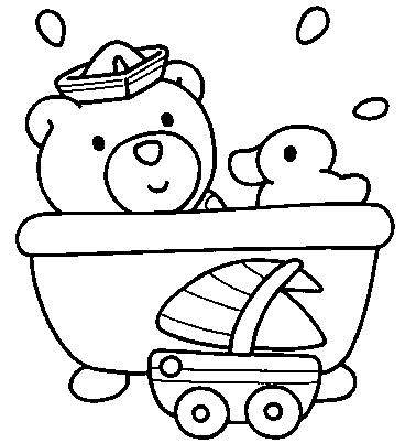 Bath Coloring Pages