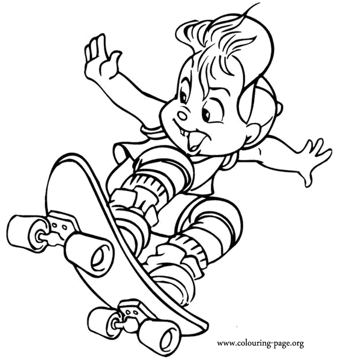 Alvin and Chipmunks Coloring Pages