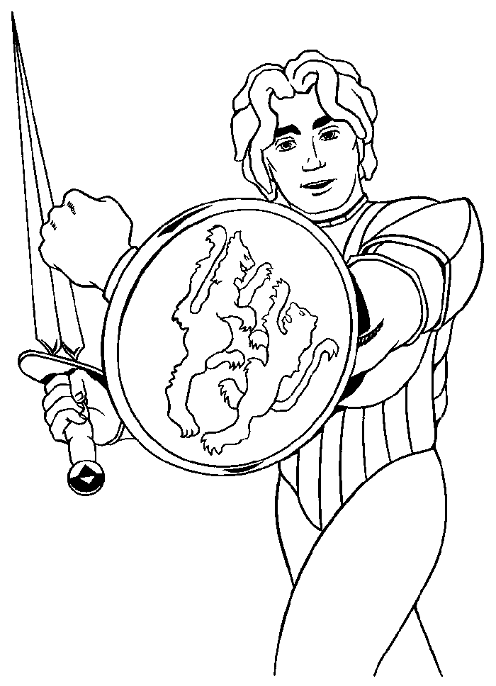Knight Coloring Pages