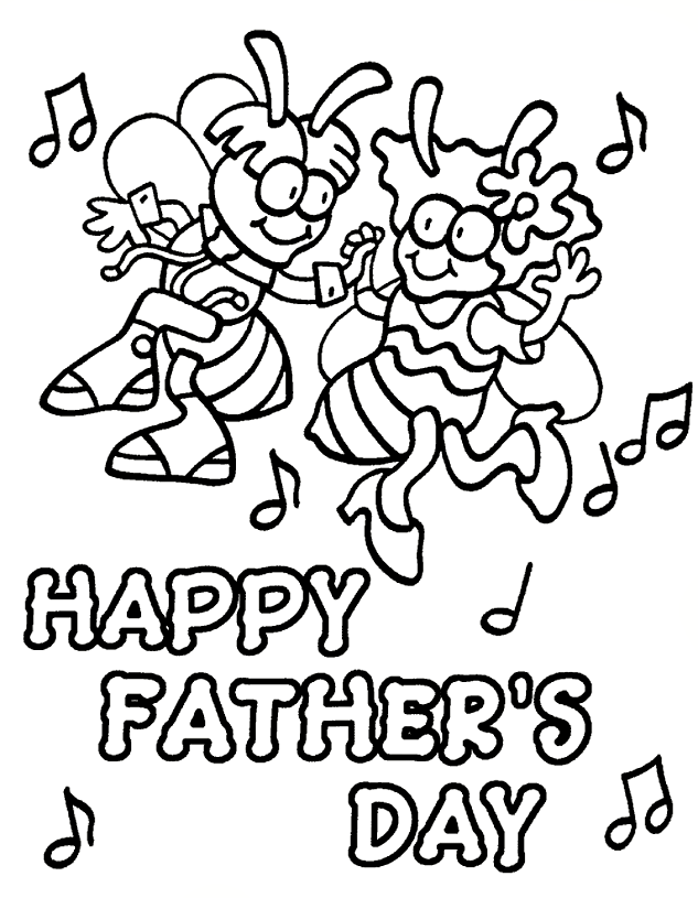 Father's Day Printable Coloring Pages