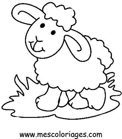 Page Sheep Coloring Sheet