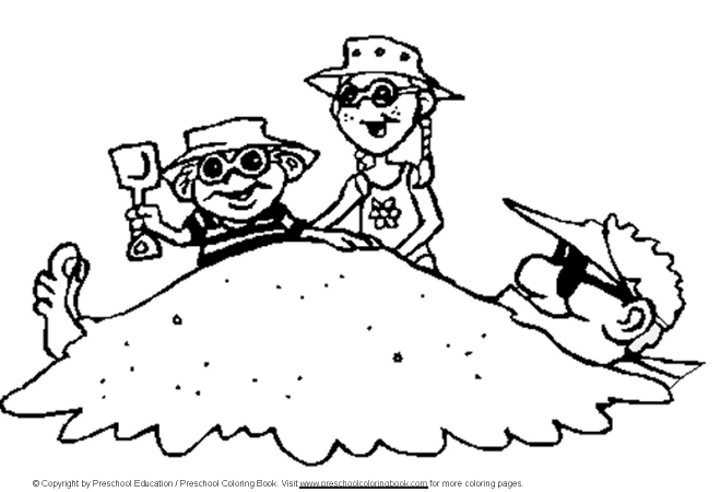 Summer Fun Coloring Page